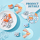 16Pcs 4 Style Food Grade Eco-Friendly Silicone Beads(SIL-CA0001-22)-5