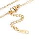Enamel Gesture Heart Pendant with 304 Stainless Steel Cable Chains for Women(NJEW-P262-04G)-4