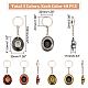 12Pcs 3 Colors Alloy Keychain(KEYC-DC0001-02)-2