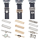 Pandahall Elite 13 pcs 13 style coeur & nœud papillon & ovale & rectangle bracelet de montre en alliage de résine ensemble de breloques(MOBA-PH0001-14)-1
