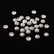 Silver Color Flower Brass Bead Spacer Caps(X-EC131-S)-1