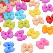 2-Hole Plastic Buttons, Bowknot, Mixed Color, 13x15x3mm, Hole: 2mm(BUTT-N018-004)