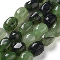 Natural Malaysia Jade Beads Strands, Oval, Dyed, Green, 11~13x9~10x8.5~10mm, Hole: 1mm, about 16pcs/strand, 7.28~7.48 inch(18.5~19cm)(G-P528-N03-01)