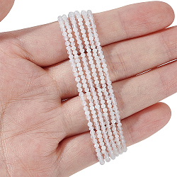 2 Strands 2 Styles Natural Moonstone Beads Strands, Faceted, Round, 2mm, Hole: 1mm, about 180pcs/strand, 1 strand/style(G-AR0006-30)