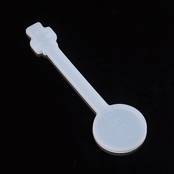 DIY Silicone Bookmark Molds, Resin Casting Molds, for UV Resin, Epoxy Resin School Supplies, Musical Instrument, White, 147x43x4mm