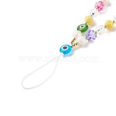 CCB Plastic Beads Mobile Straps(HJEW-JM00566)-3