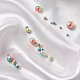 Perles en plastique imitation perles arc-en-abs(OACR-YW0001-03G)-5