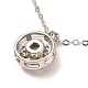 Magnetic Moon & Star with Rhinestone Pendant Necklaces for Girl Women(NJEW-B081-01B)-4