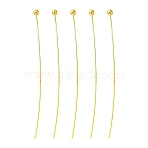 Brass Ball Head Pin, Cadmium Free & Lead Free, Golden, 45x0.5mm, 24 Gauge, Head: 1.8mm(RP0.5x45mm-G)