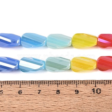 plaquer des brins de perles de verre opaques(EGLA-N022-10B-B01)-4