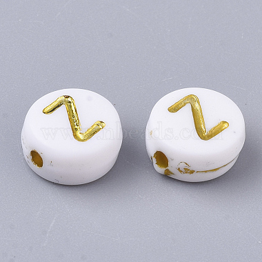 Perles acryliques plaquées(X-PACR-R242-01Z)-2
