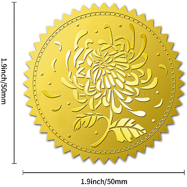 Self Adhesive Gold Foil Embossed Stickers(DIY-WH0211-188)-2