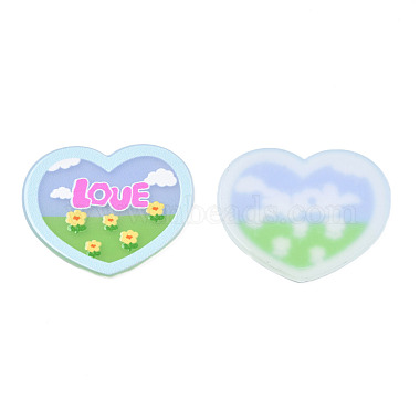 Transparent Printed Acrylic Cabochons(TACR-N016-04)-2