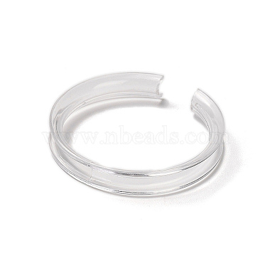 Transparent Plastic Single Bracelet Display Rings(BDIS-F006-01B)-2