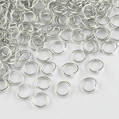 Anodized Aluminum Open Jump Rings(ALUM-R005-1.0x10-01)-1