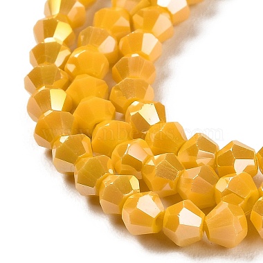 Opaque Solid Color Electroplate Glass Beads Strands(GLAA-F029-P4mm-A04)-3