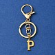 304 Stainless Steel Initial Letter Charm Keychains(KEYC-YW00005-16)-1