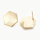 Brass Stud Earrings Findings(X-KK-S345-189)-2