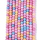 perles de verre craquel&eacute; opaques &agrave; effet ombr&eacute;(GLAA-Q106-01A-A08)-2