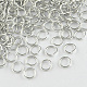 Anodized Aluminum Open Jump Rings(ALUM-R005-1.0x10-01)-1