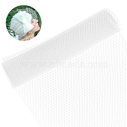 Deco Mesh Ribbons, Tulle Fabric, Tulle Roll Spool Fabric, for Skirt Making, White, 43cm(SRIB-WH0011-179A-02)