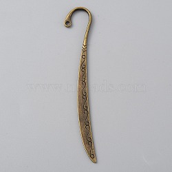 Alloy Hair Sticks, with Loop, Hair Accessories for Women, Antique Bronze, 120x20.5x3.5mm, Hole: 2.6mm(MRMJ-WH0077-103C)