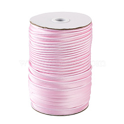 Polyester Fiber Ribbons, Pink, 3/8 inch(11mm), 100m/roll(OCOR-TAC0009-08C)