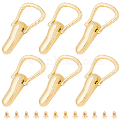 WADORN 6 Sets Alloy Package Clasp, with Iron Screw, for DIY Accessories, Light Gold, 6.6x3.15x1.4cm, Hole: 2.4mm(PURS-WR0001-06)