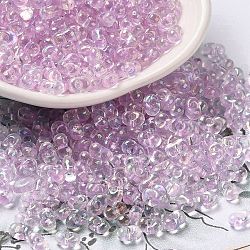 Glass Seed Beads, Peanut, Plum, 5.5~6x3~3.5x3mm, Hole: 1~1.2mm, about 4000pcs/pound(SEED-K009-04A-09)