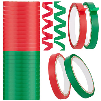 24 Rolls 2 Colors Self Adhesive Supermarket Vegetable Binding Tape, Mixed Color, 12mm, 30 yards/roll, 12 rolls/color