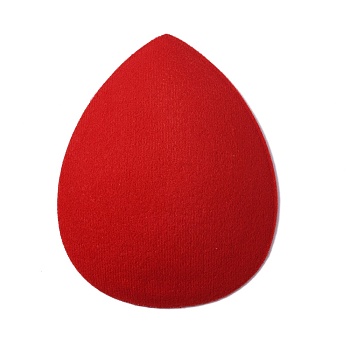 EVA Cloth Teardrop Fascinator Hat Base for Millinery, Red, 127x100x5mm