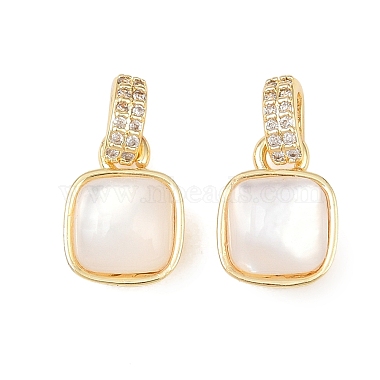 Brass Micro Pave Cubic Zirconia Pendants(KK-C248-03G)-1