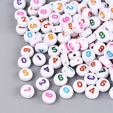 Opaque Acrylic Beads(SACR-Q001-12D)-1