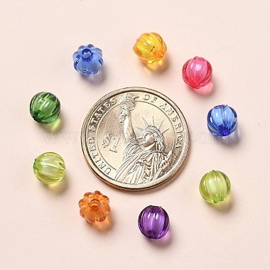 Perles en acrylique transparente(X-TACR-S089-8mm-M)-5