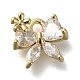 Rack Plating Brass Micro Pave Cubic Zirconia Charms(KK-M014-02C-G)-1