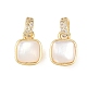 Brass Micro Pave Cubic Zirconia Pendants(KK-C248-03G)-1