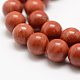 Chapelets de perles en jaspe rouge naturel(G-E375-6mm-03)-1