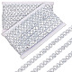 Sparkle Polyester Wavy Lace Trim Ribbon(OCOR-WH0082-563A)-1