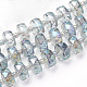 Hilos de perlas de vidrio electroplat(X-EGLA-Q092-10mm-D08)-1