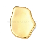 304 Stainless Steel Big Pendants, Real 18K Gold Plated, Nuggets Charm, 53.5x38.5x7.5mm, Hole: 4.5mm(STAS-G390-02G-05)