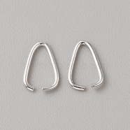 925 Sterling Silver Triangle Jump Rings, Fit for Top Drilled Beads, Silver, 7x5x0.5mm, Inner Diameter: 6x4mm(STER-WH0017-13P)