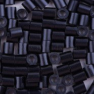 1 Box 5mm Melty Beads PE DIY Fuse Beads Refills for Kids, Tube, Black, 5x5mm, Hole: 3mm, about 500pcs/box(DIY-X0047-14-B)