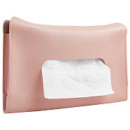Gorgecraft Imitation Leather Car Tissue Bag, Rectangle, Pink, 233x151x13.5mm(AJEW-GF0002-52A)