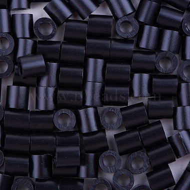Black Tube Plastic Beads
