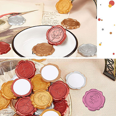 100Pcs Ramadan & Eid Mubarak Adhesive Wax Seal Stickers(DIY-CP0010-17B)-5