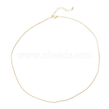 Brass Snake Chain Necklaces(X-NJEW-K123-07G)-2