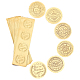 craspire 30 feuilles 6 autocollants auto-adhésifs en feuille d'or en relief(DIY-CP0006-32)-1