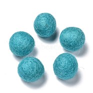 Wool Felt Balls, Dark Turquoise, 18~22mm(AJEW-P081-A06)