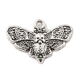 Tibetan Style Alloy Pendants, Cadmium Free & Lead Free, Butterfly, Antique Silver, 13.5x20x2mm, Hole: 1.2mm, about 952pcs/1000g(FIND-C043-014AS)