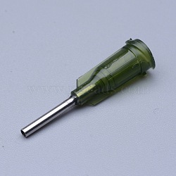 Plastic Fluid Precision Blunt Needle Dispense Tips, Dark Green, Lumen: 1.5mm, 30x7.5mm, External Dia: 2mm(TOOL-WH0016-07A)